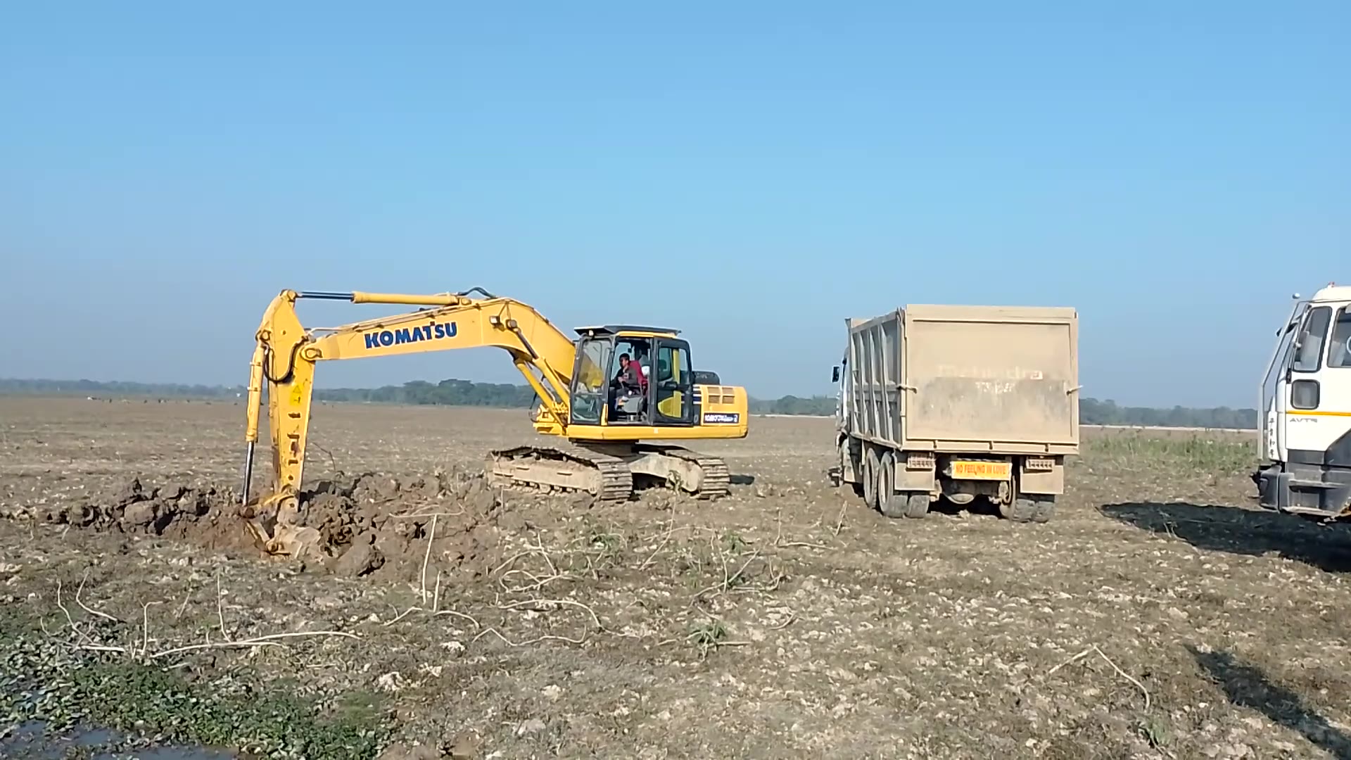Excavator at work